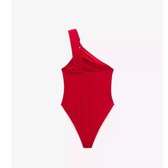 ZARA RING TRIM CROSS STRAP BODYSUIT - Picture 5 of 6